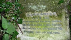 Gravestone of Carl Jay at St Mary's Church, Bexley